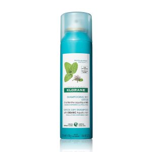 Klorane Shampoo Secco Detox alla Menta Acquatica BIO – Tutti i Tipi di Capelli