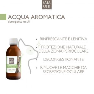Acqua Aromatica Detergente Occhi al Fiordaliso – Lenitiva e Decongestionante per Gatti