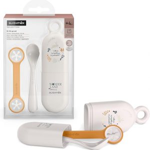 Set on the go Hygge Baby – Cucchiaio, Porta Posate e Reggibavaglino - Suavinex